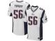 Men Nike NFL New England Patriots #56 Andre Tippett Authentic Elite Road White Jersey