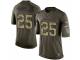 Men's Nike Denver Broncos #25 Chris Harris Jr Limited Green Salute to Service NFL Jersey