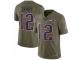 Men's Nike New England Patriots #12 Tom Brady Limited Olive 2017 Salute to Service NFL Jersey