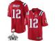 Men's Nike New England Patriots #12 Tom Brady Limited Red Alternate Super Bowl XLIX NFL Jersey