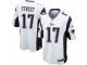 Men's Nike New England Patriots #17 Devin Street Game White NFL Jersey