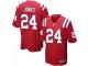 Men's Nike New England Patriots #24 Cyrus Jones Game Red Alternate NFL Jersey