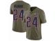 Men's Nike New England Patriots #24 Stephon Gilmore Limited Olive 2017 Salute to Service NFL Jersey