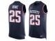 Men's Nike New England Patriots #25 Eric Rowe Navy Blue Player Name & Number Tank Top NFL Jersey