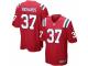 Men's Nike New England Patriots #37 Jordan Richards Game Red Alternate NFL Jersey