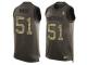 Men's Nike New England Patriots #51 Barkevious Mingo Green Salute to Service Tank Top NFL Jersey
