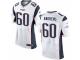 Men's Nike New England Patriots #60 David Andrews Elite White NFL Jersey