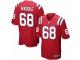 Men's Nike New England Patriots #68 LaAdrian Waddle Game Red Alternate NFL Jersey