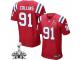 Men's Nike New England Patriots #91 Jamie Collins Elite Red Alternate Super Bowl XLIX NFL Jersey