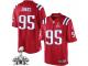 Men's Nike New England Patriots #95 Chandler Jones Limited Red Alternate Super Bowl XLIX NFL Jersey
