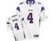 Minnesota Vikings Brett Favre Youth Road Jersey - Throwback White Reebok NFL #4 Replica