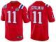 NEW ENGLAND PATRIOTS #11 JULIAN EDELMAN RED SUPER BOWL LII BOUND GAME JERSEY