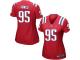 New England Patriots Chandler Jones Women's Alternate Jersey - Red Nike NFL #95 Game