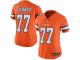Nike Billy Turner Limited Orange Women's Jersey - NFL Denver Broncos #77 Rush Vapor Untouchable