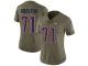 Nike Danny Shelton Limited Olive Women's Jersey - NFL New England Patriots #71 2017 Salute to Service