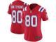 Nike Jordan Matthews Limited Red Alternate Women's Jersey - NFL New England Patriots #80 Vapor Untouchable