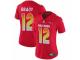 Women Nike New England Patriots #12 Tom Brady Limited Red AFC 2019 Pro Bowl NFL Jersey