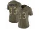 Women Nike New England Patriots #13 Phillip Dorsett Limited Olive/Camo 2017 Salute to Service NFL Jersey