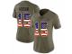 Women Nike New England Patriots #15 Chris Hogan Limited Olive/USA Flag 2017 Salute to Service NFL Jersey
