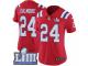 Women Nike New England Patriots #24 Stephon Gilmore Red Alternate Vapor Untouchable Limited Player Super Bowl LIII Bound NFL Jersey