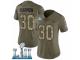 Women Nike New England Patriots #30 Duron Harmon Limited Olive/Camo 2017 Salute to Service Super Bowl LII NFL Jersey