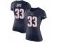 Women Nike New England Patriots #33 Dion Lewis Navy Blue Rush Pride Name & Number T-Shirt