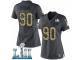 Women Nike New England Patriots #90 Malcom Brown Limited Black 2016 Salute to Service Super Bowl LII NFL Jersey