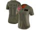 Women's #11 Limited Julian Edelman Camo Football Jersey New England Patriots 2019 Salute to Service