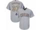 Women's Majestic Chicago Cubs #37 Brett Anderson Authentic Gray 2017 Gold Champion MLB Jersey