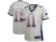 Women's Nike New England Patriots #11 Julian Edelman Limited Grey Drift Fashion NFL Jersey