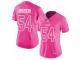 Women's Nike New England Patriots #54 Tedy Bruschi Limited Pink Rush Fashion NFL Jersey