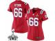 Women's Nike New England Patriots #66 Bryan Stork Elite Red Alternate Super Bowl XLIX NFL Jersey