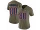 Women's Nike New England Patriots #80 Danny Amendola Limited Olive 2017 Salute to Service NFL Jersey