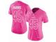 Youth GirlNike New England Patriots #45 David Harris Limited Pink Rush Fashion NFL Jersey
