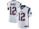 Youth Limited Tom Brady #12 Nike White Road Jersey - NFL New England Patriots Vapor Untouchable