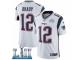 Youth Nike New England Patriots #12 Tom Brady White Vapor Untouchable Limited Player Super Bowl LII NFL Jersey