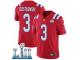 Youth Nike New England Patriots #3 Stephen Gostkowski Red Alternate Vapor Untouchable Limited Player Super Bowl LII NFL Jersey