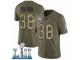 Youth Nike New England Patriots #38 Brandon Bolden Limited Olive/Camo 2017 Salute to Service Super Bowl LII NFL Jersey