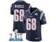 Youth Nike New England Patriots #68 LaAdrian Waddle Navy Blue Team Color Vapor Untouchable Limited Player Super Bowl LII NFL Jersey