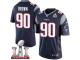 Youth Nike New England Patriots #90 Malcom Brown Elite Navy Blue Team Color Super Bowl LI 51 NFL Jersey